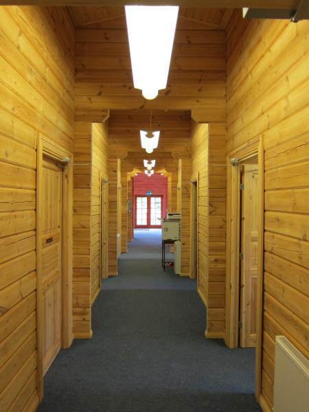Mare Foal Sanctuary Log Offices Interior 2